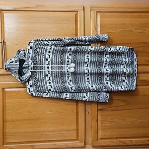 Ambrielle Women’s Hoodie Pajama Fleece Dress Nightgown Sleepwear. Sz: S